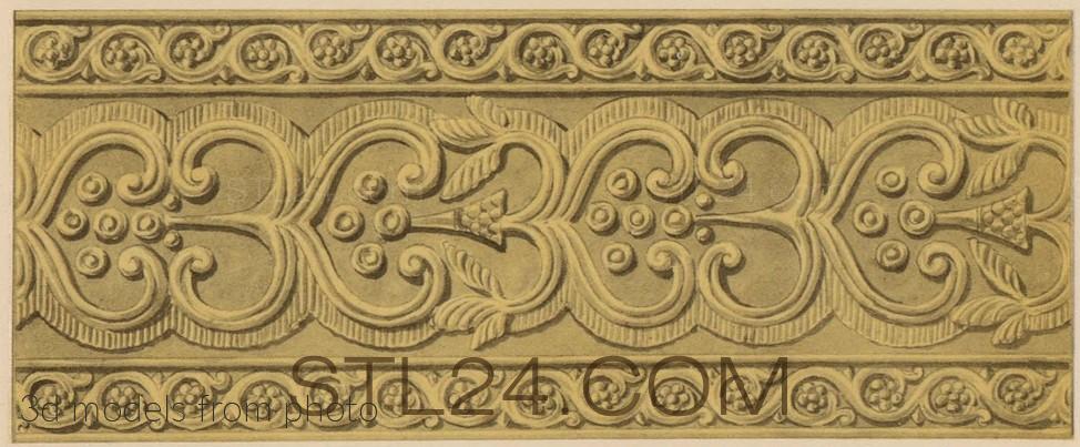 Фризы (FRIESE_0344 -  | 3D model 3DSMAX / OBJ / STL) 3D модель для ЧПУ станка